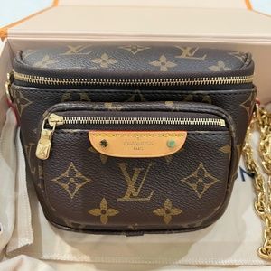 100% Authentic Brand New 2023 Louis Vuitton Mini Bumbag Monogram Canvas